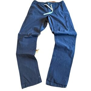 Vuori‎ Ripstop Pants Mens L Black Climber Hiking Drawstring Elastic Waist V412